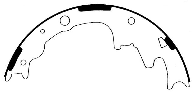 Porterfield Brake Shoes for 2001 FORD RANGER 2WD 9" Rear Shoe