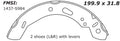Porterfield Brake Shoes for 2016 FORD FIESTA- Rear Drum