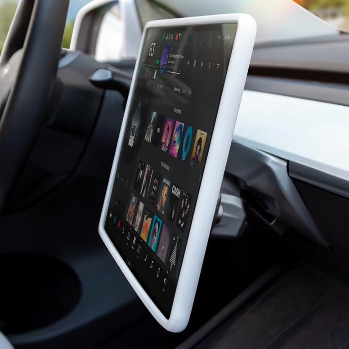 Silicone Central Screen Protector Frame for Model 3 / Y