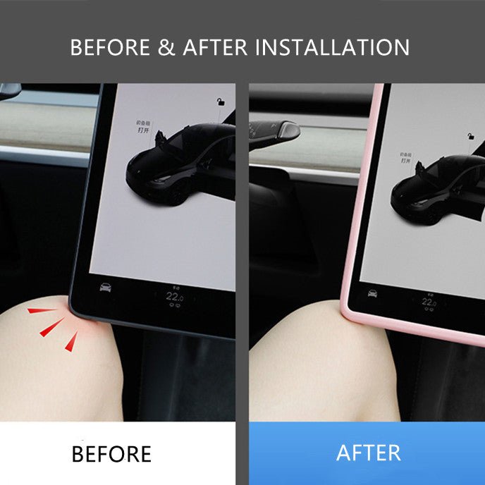 Silicone Central Screen Protector Frame for Model 3 / Y