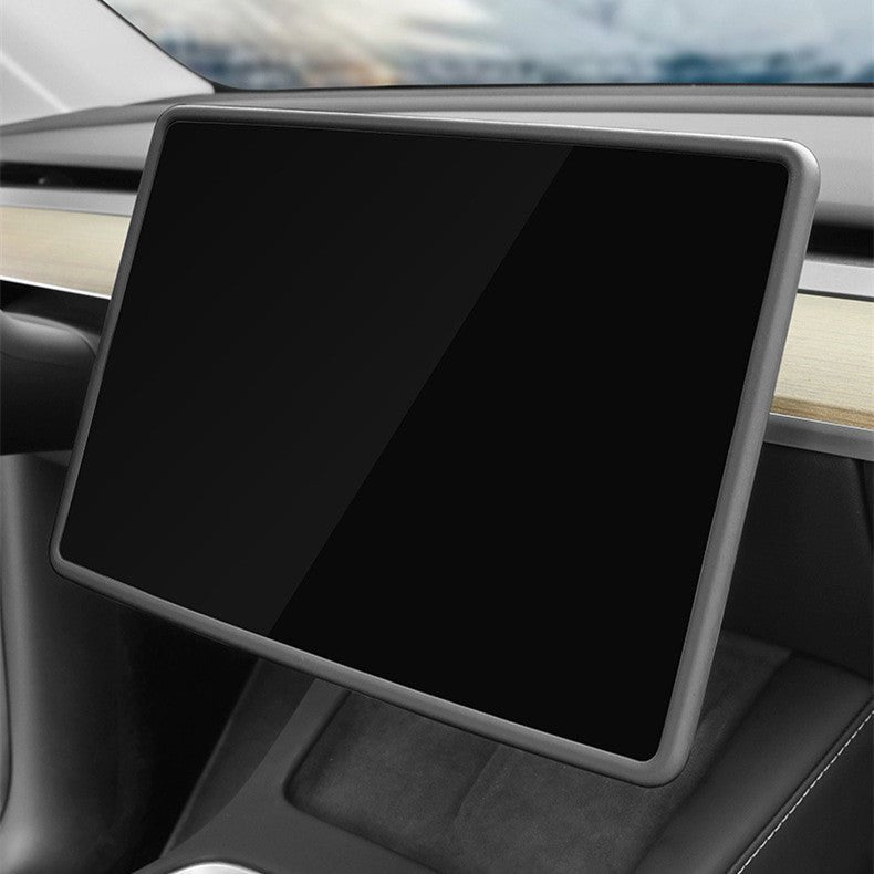 Silicone Central Screen Protector Frame for Model 3 / Y