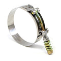 HPS Stainless Steel Spring Loaded T-Bolt Hose Clamp SAE 100 for 3.75" ID hose - Effective Size: 4"-4.33"