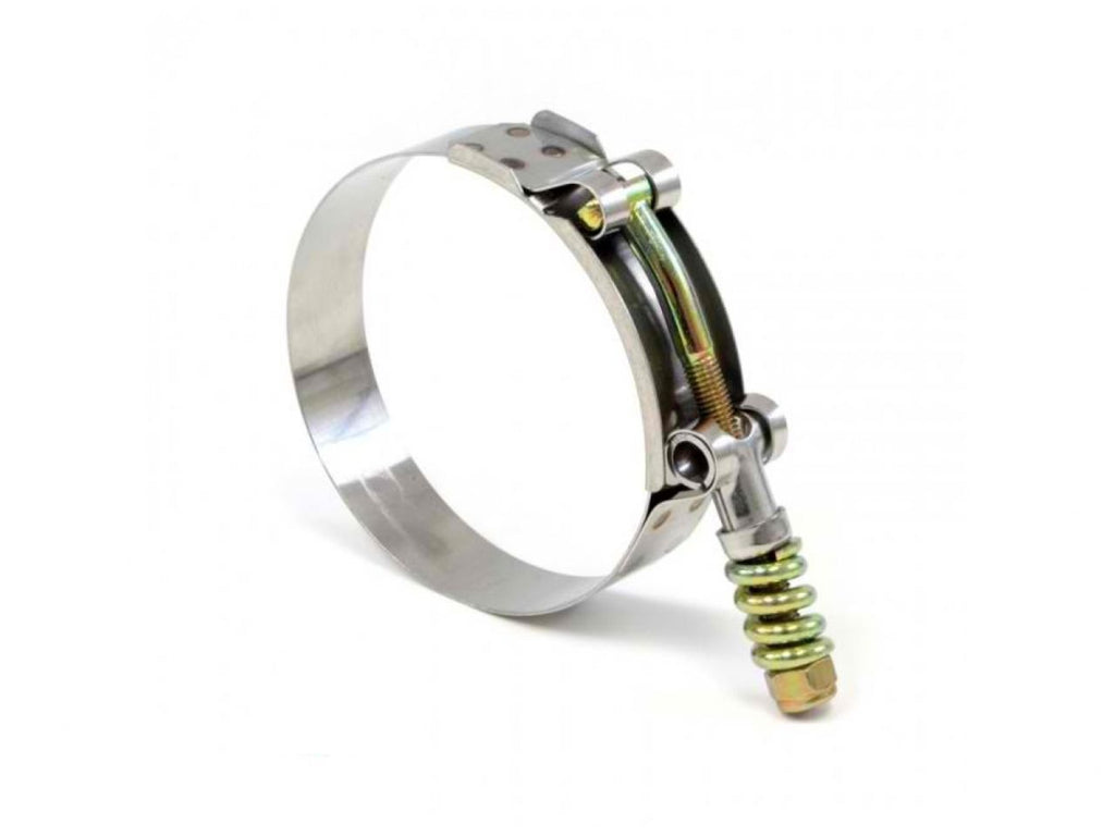 HPS Stainless Steel Spring Loaded T-Bolt Hose Clamp SAE 40 for 1-7/8" ID hose - Effective Size: 2.13"-2.44"