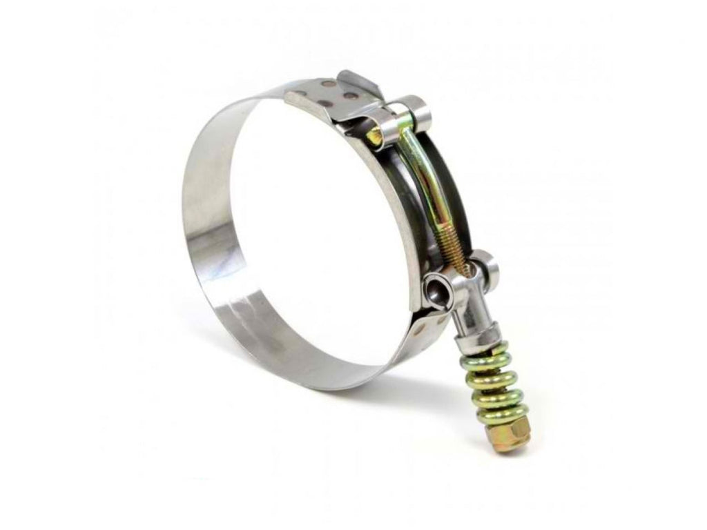 HPS Stainless Steel Spring Loaded T-Bolt Hose Clamp SAE 68 for 2.75" ID hose - Effective Size: 2.99"-3.31"