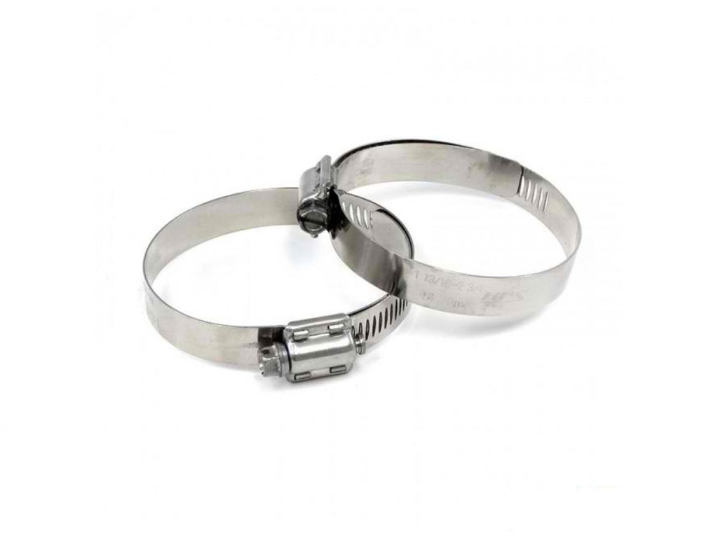 HPS Stainless Steel Worm Gear Liner Hose Clamp SAE 60 2pc Pack 3-5/16" - 4-1/4" (84mm-108mm)