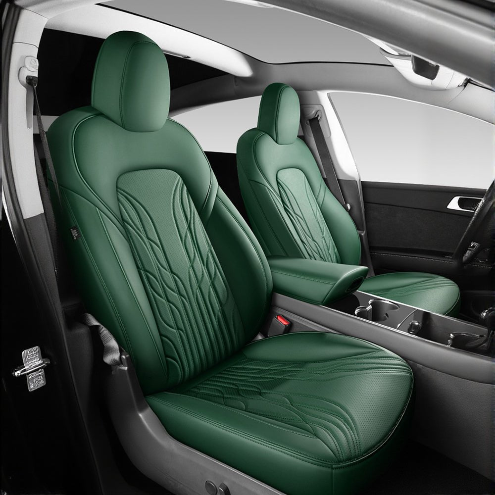 TESERY Nappa Leather Seat Covers for Model 3 Highland & Model Y Juniper