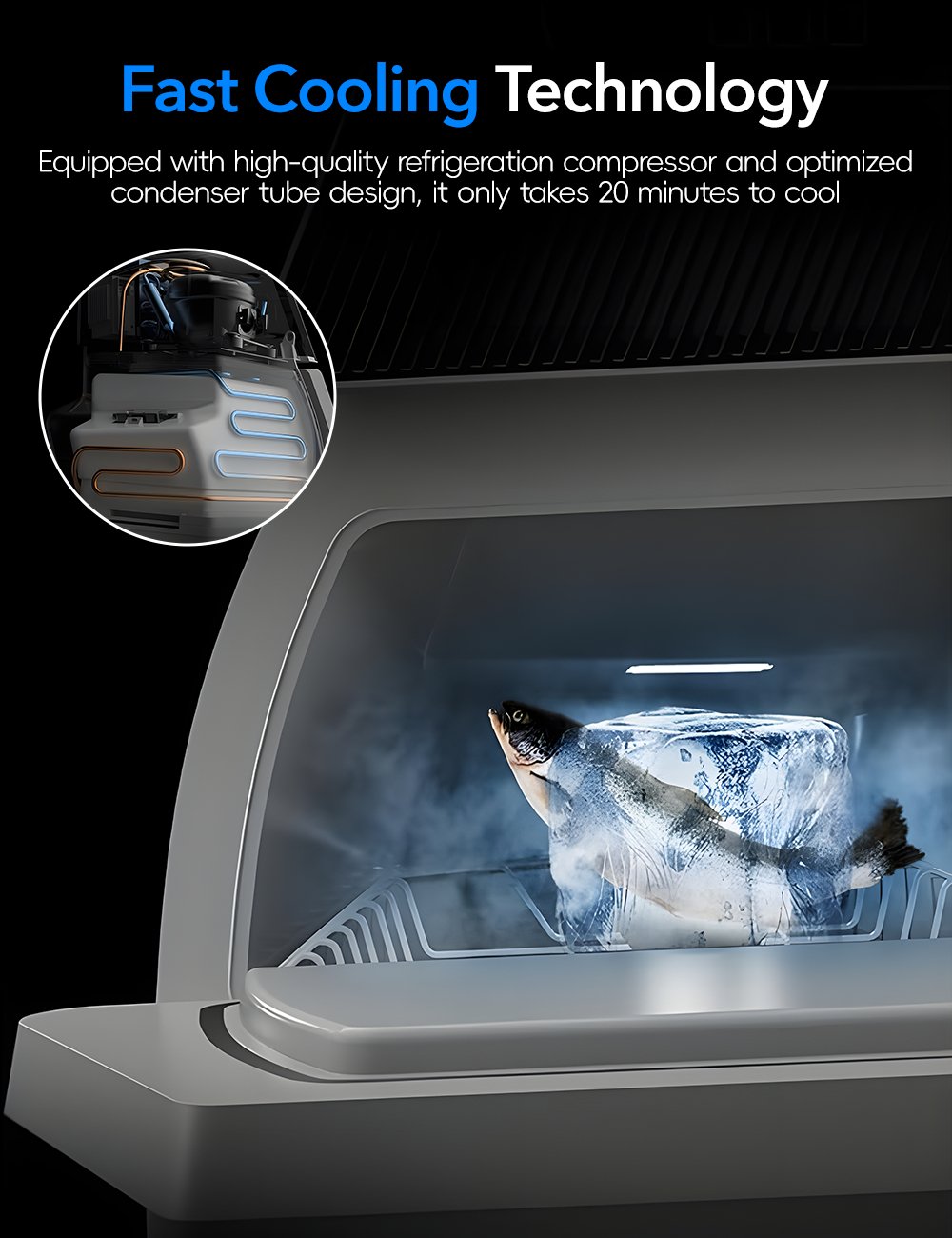TESERY Rear Trunk On-Board Refrigerator for Model Y (5 Seaters)