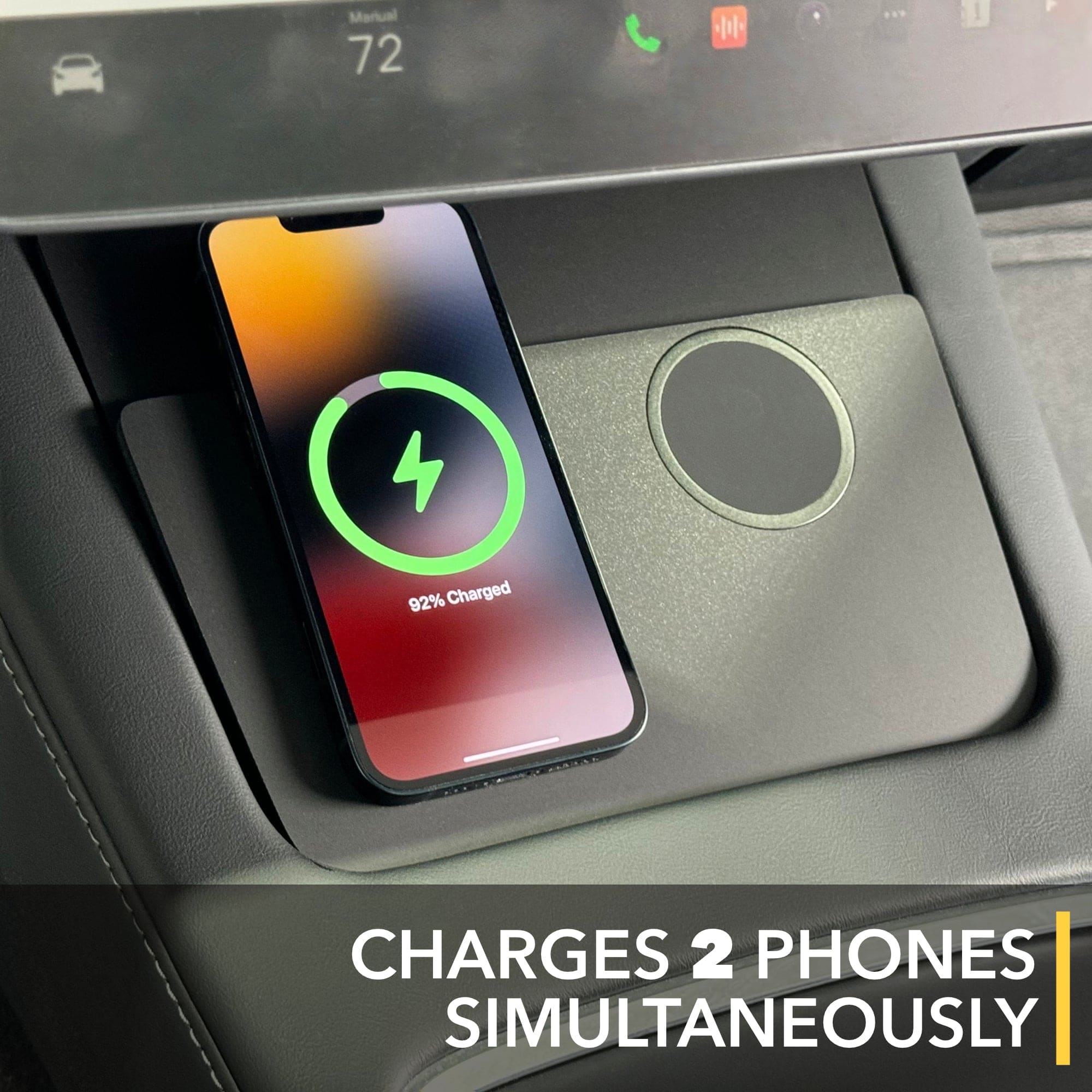 MagSafe Compatible Dual Wireless Charger | 2021-2023 Tesla Model 3 and 2021-2025 Tesla Model Y