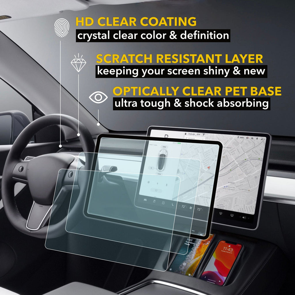 Tempered Glass Screen Protector | 2017-2023 Tesla Model 3 & 2021-2025 Tesla Model Y
