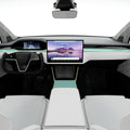 Interior PPF Kit | Paint Protection Film Wrap for All Carbon Fiber Trims Tesla Model S Plaid 2021-2026