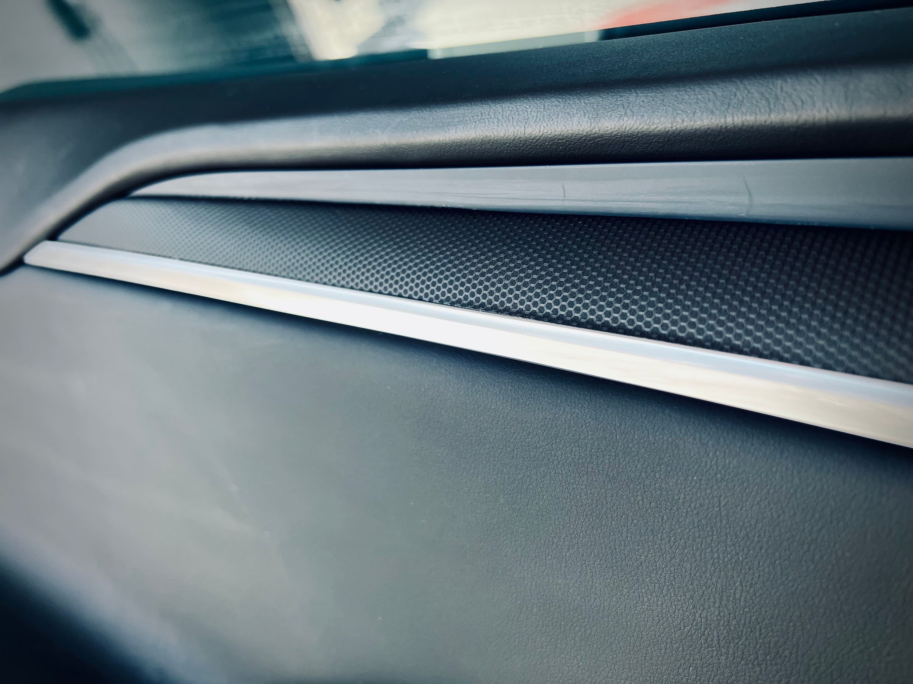 Interior Vinyl Wrap Kit | Plaid Style Black Carbon Fiber for Tesla Model S 2021-2026
