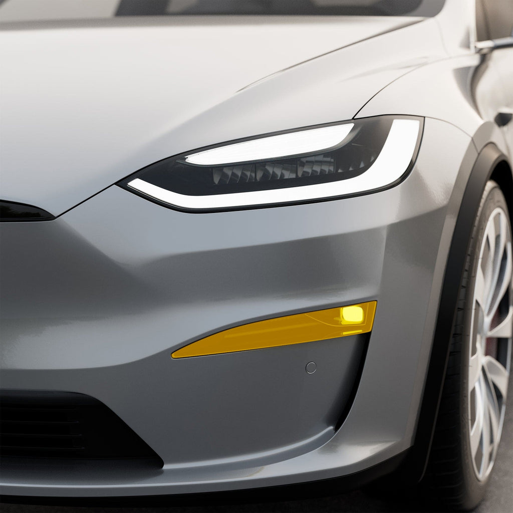 Yellow Fog Lights Tint | Tesla Model S / Tesla Model X 2021-2026