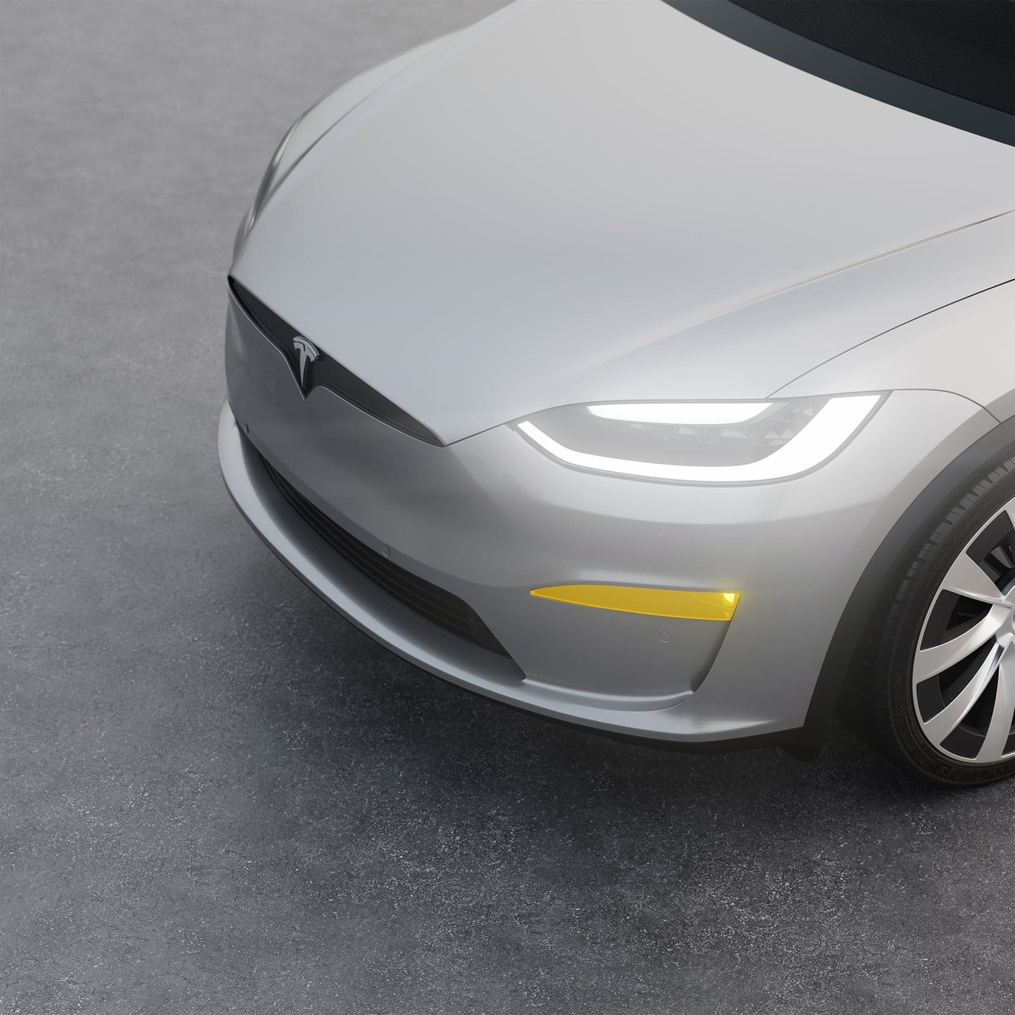 Yellow Fog Lights Tint | Tesla Model S / Tesla Model X 2021-2026