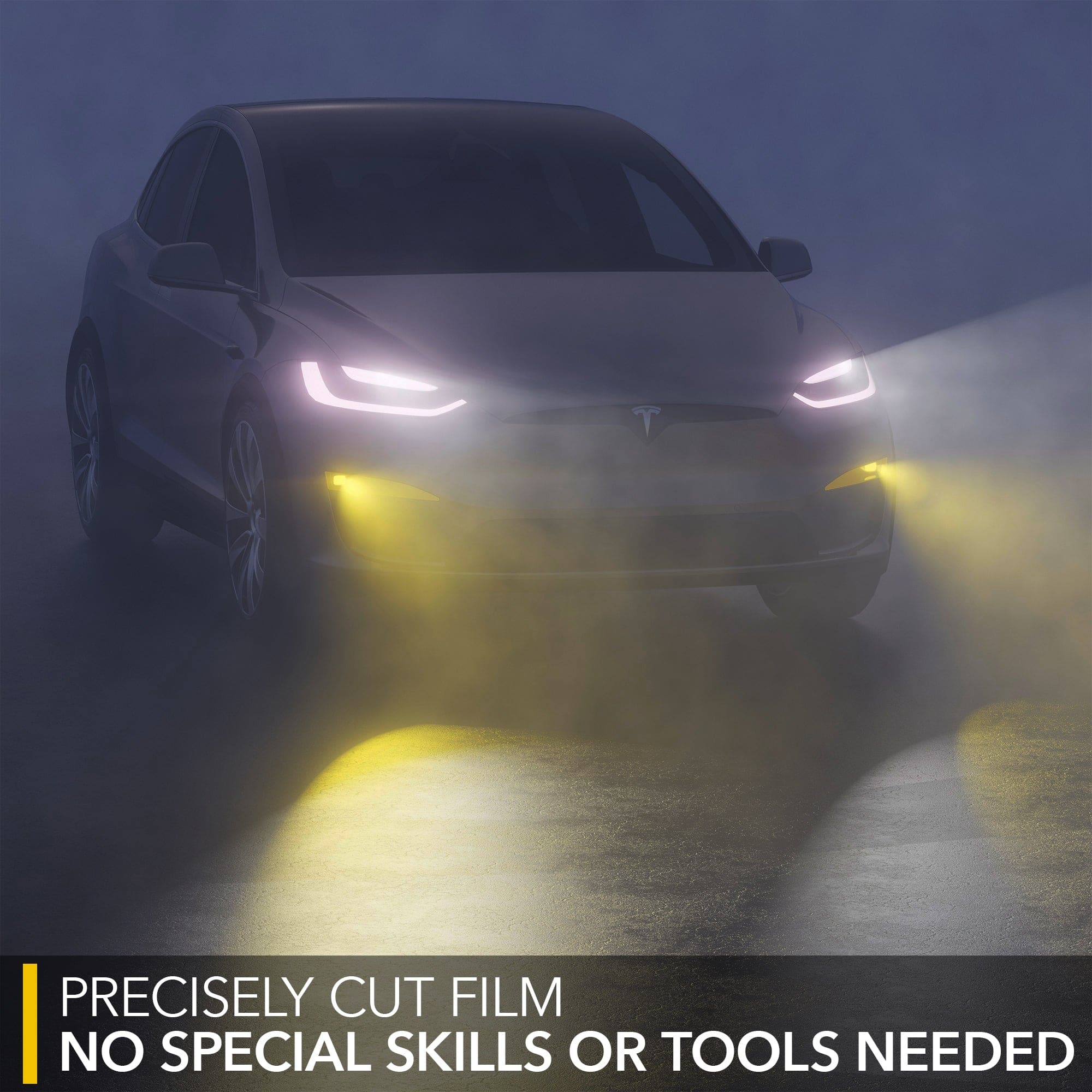 Yellow Fog Lights Tint | Tesla Model S / Tesla Model X 2021-2026
