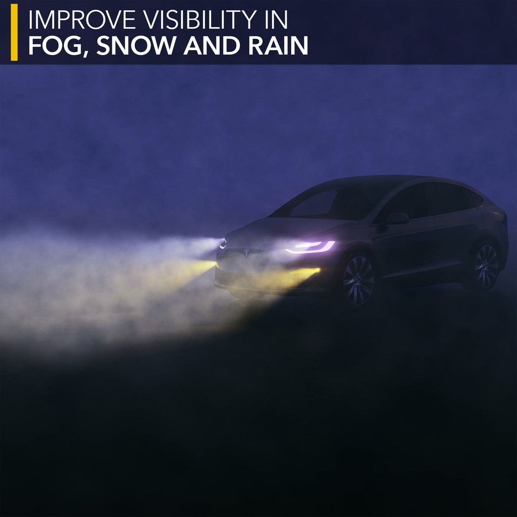 Yellow Fog Lights Tint | Tesla Model S / Tesla Model X 2021-2026