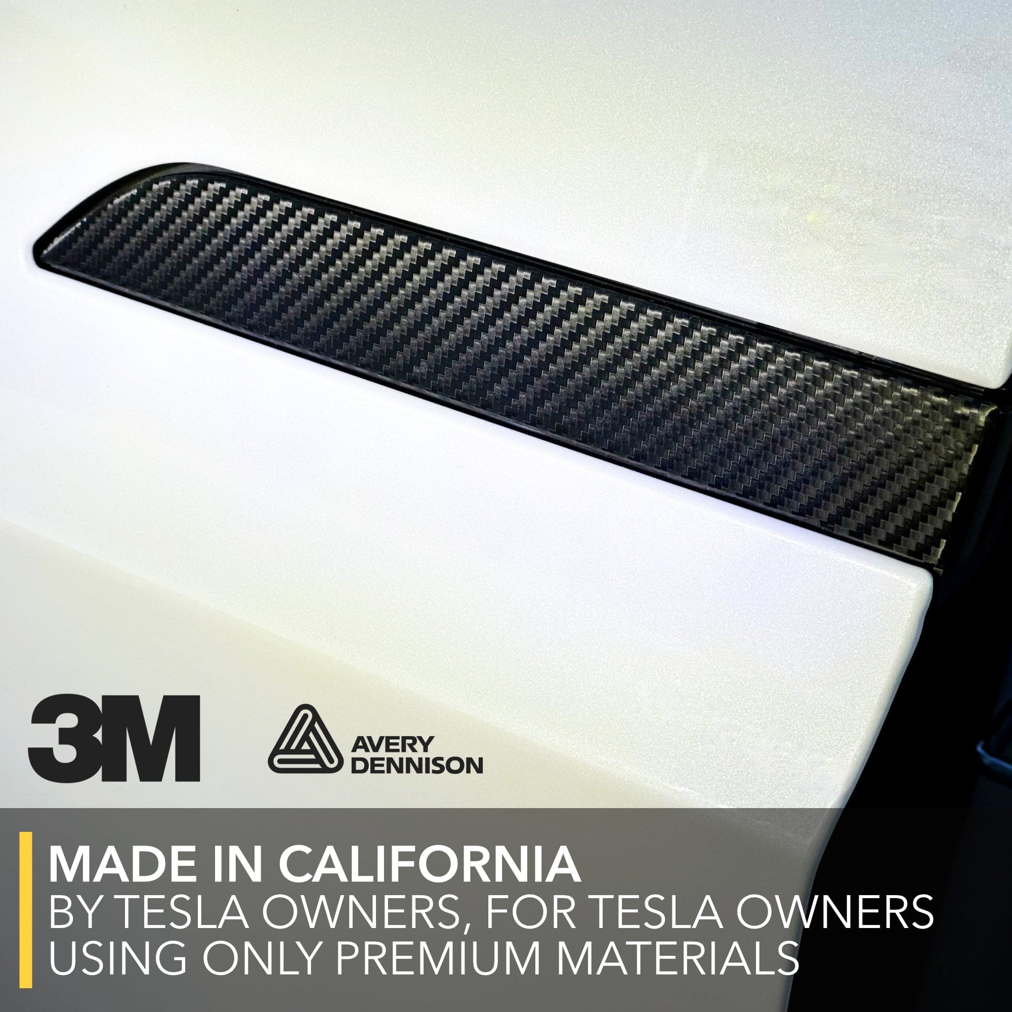 Door Handles Vinyl Wrap Covers | Carbon Fiber Chrome Delete for Tesla Model X