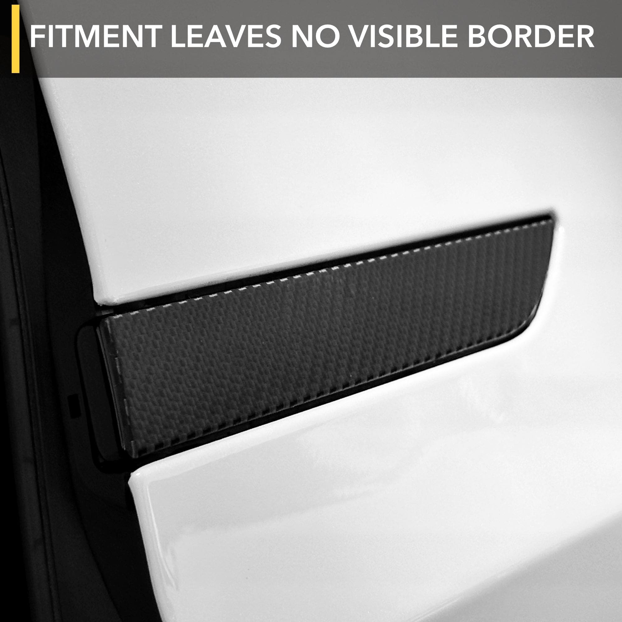 Door Handles Vinyl Wrap Covers | Carbon Fiber Chrome Delete for Tesla Model X