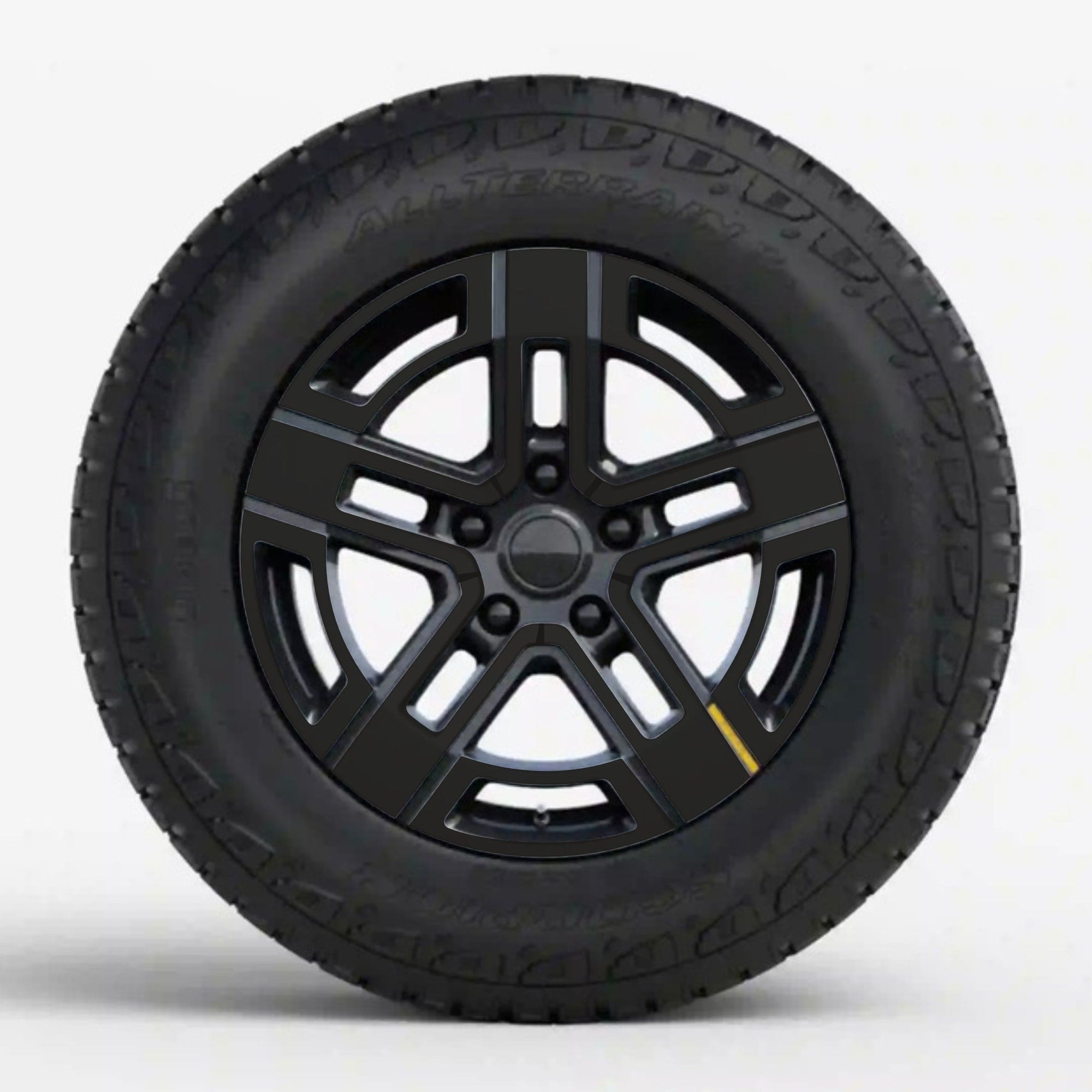 Wheels Vinyl Covers | Spokes Color Wrap Chrome Delete for Rivian R1T & Rivian R1S