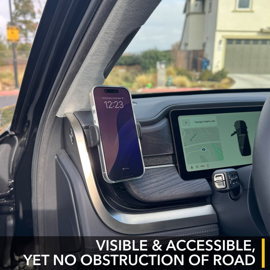 AC Vent Dashboard Phone Mount | MagSafe Compatible iPhone Holder for Rivian R1T & R1S 2021-2026