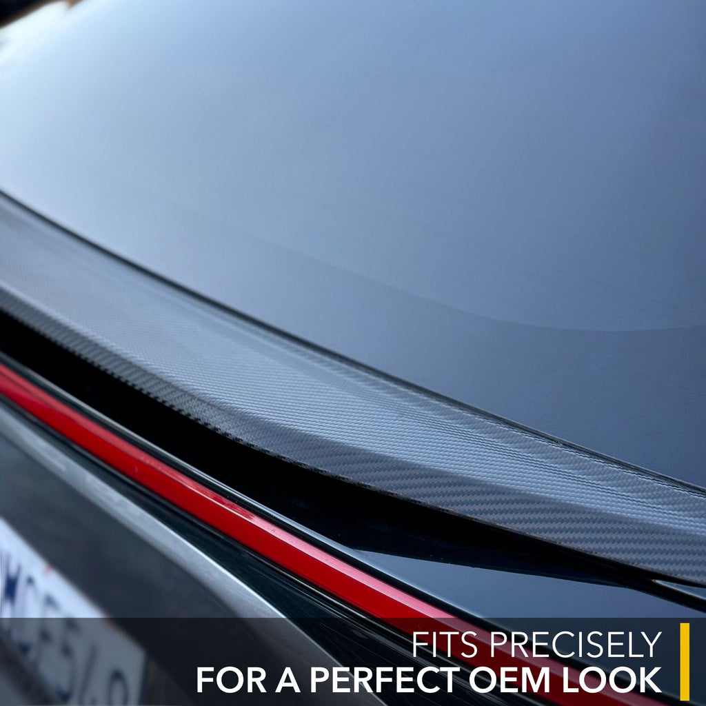 Trunk Spoiler Wrap | Toyota bZ4X 2024-2025, Carbon Fiber Performance Aero Wing