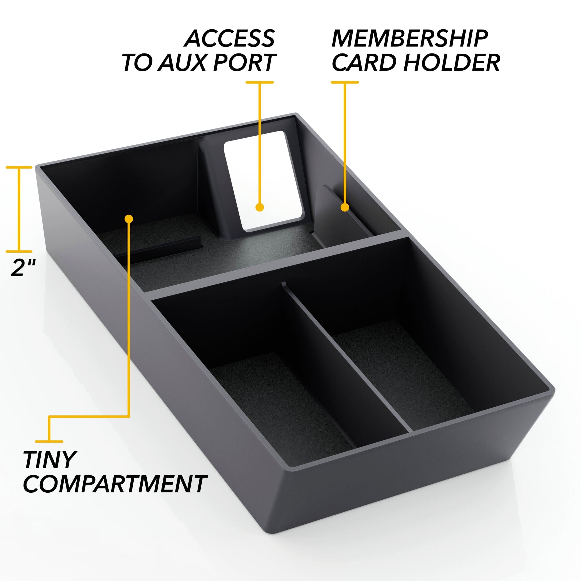 Center Console Storage Tray | Mustang Mach-E 2021-2024 Armrest Organizer