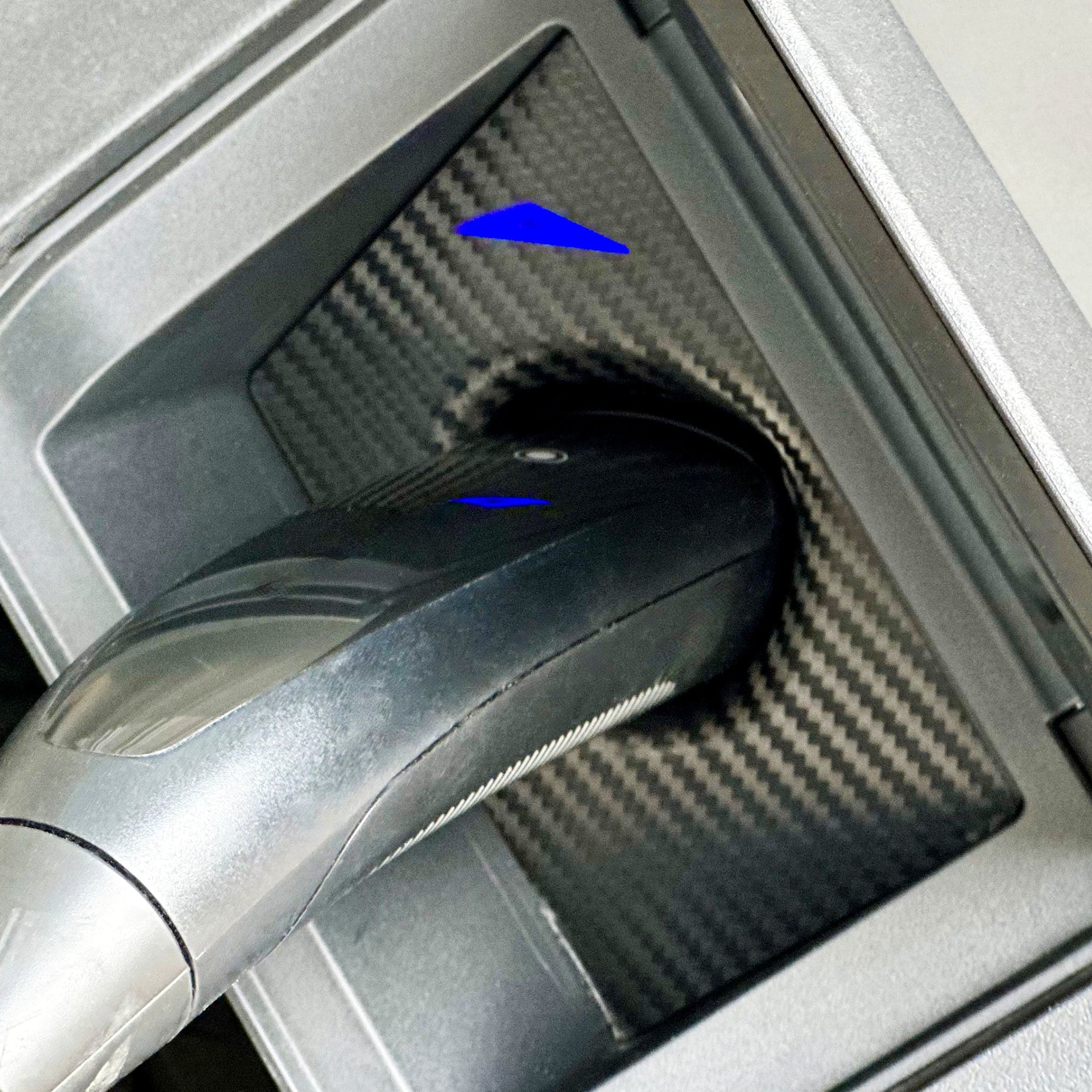 Charge Port Vinyl Wrap | Tesla Cybertruck - Carbon Fiber Film Decal