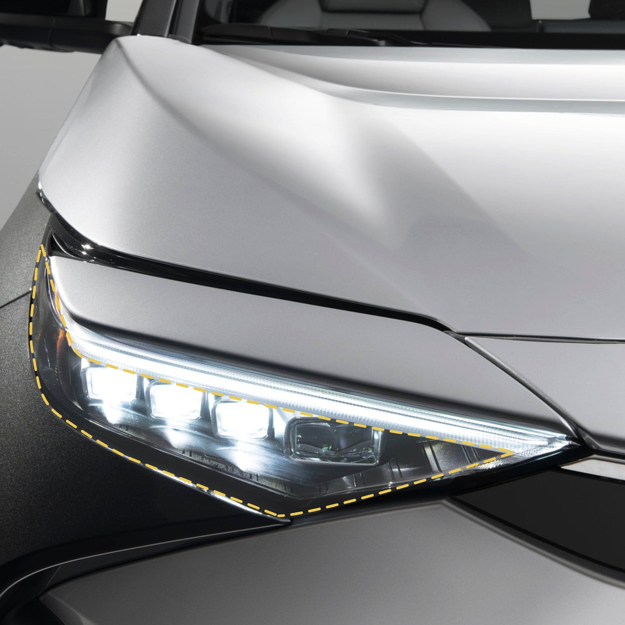 Headlights Smoke Tint PPF | Toyota bZ4X 2024-2025 - Headlamp Shield