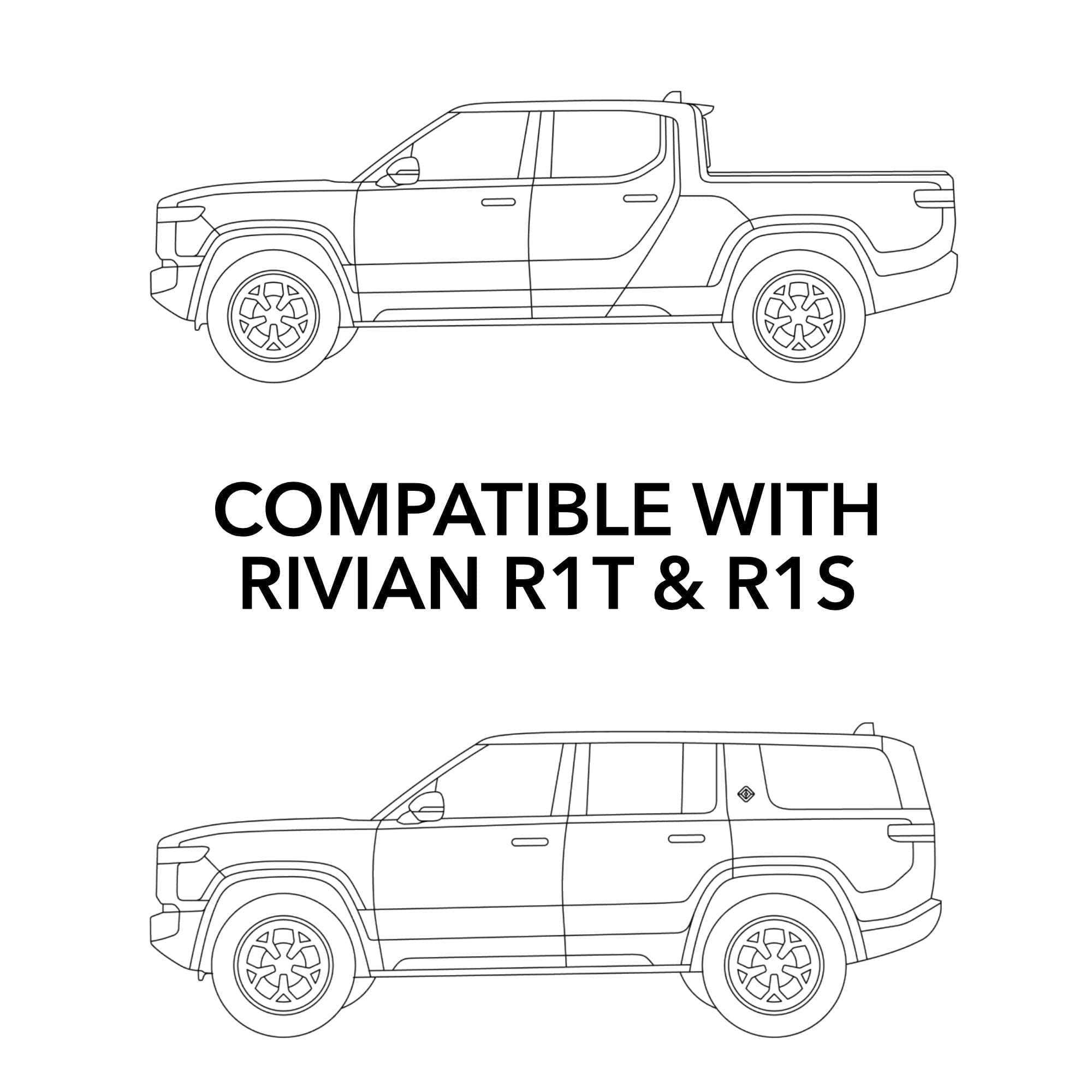Headlights Clear PPF / Smoke Tint | for Rivian R1T & R1S 2021-2026 - Smokey Headlamp Covers
