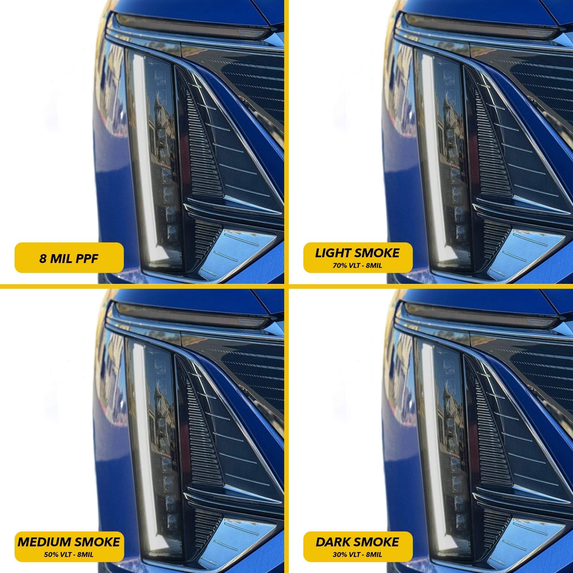 Headlights Tint PPF | Cadillac LYRIQ 2023-2026 - Smokey Headlamp Cover