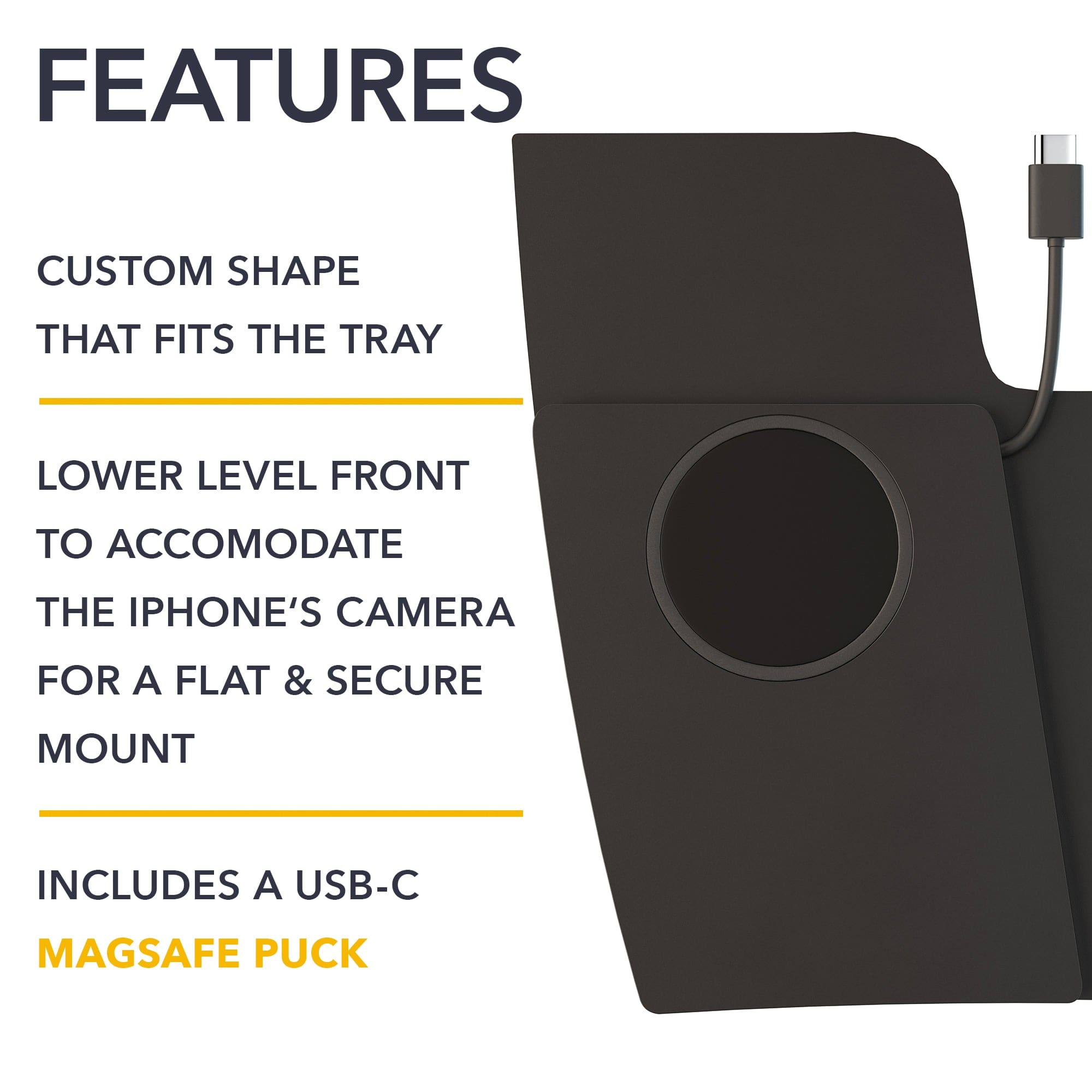 Magnetic Wireless Charging Pad | 2021-2026 Ford Bronco Sport & 2023-2026 Ford Escape