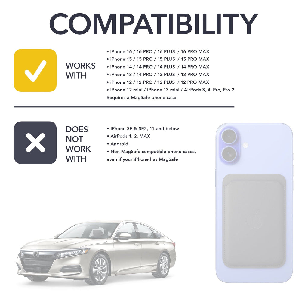 MagSafe Compatible Wireless Charger | 2018-2022 Honda Accord (10th gen)