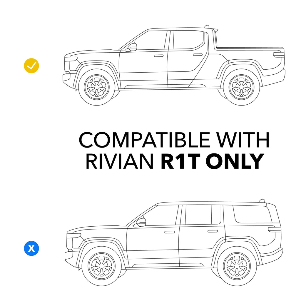Rear Seats Under-Storage Divider | for Rivian R1T