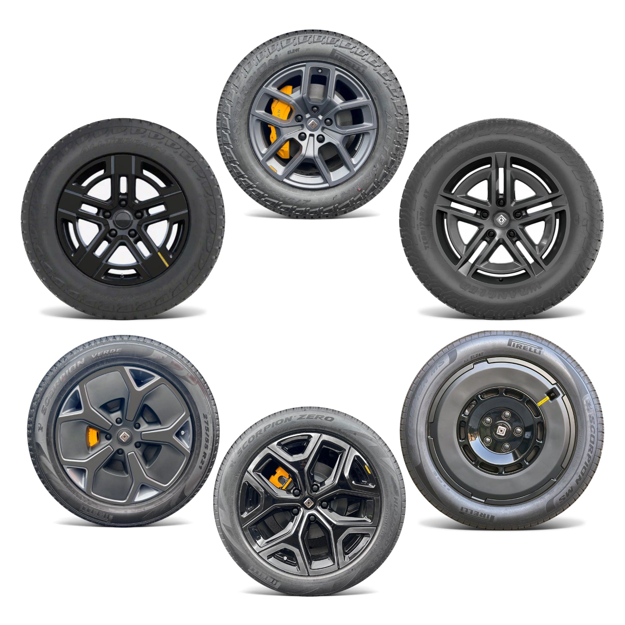 Wheels Vinyl Covers | Spokes Color Wrap Chrome Delete for Rivian R1T & Rivian R1S