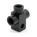 AN3 Female T-Piece Adapter with 6mm Mounting Hole HEL Aluminium