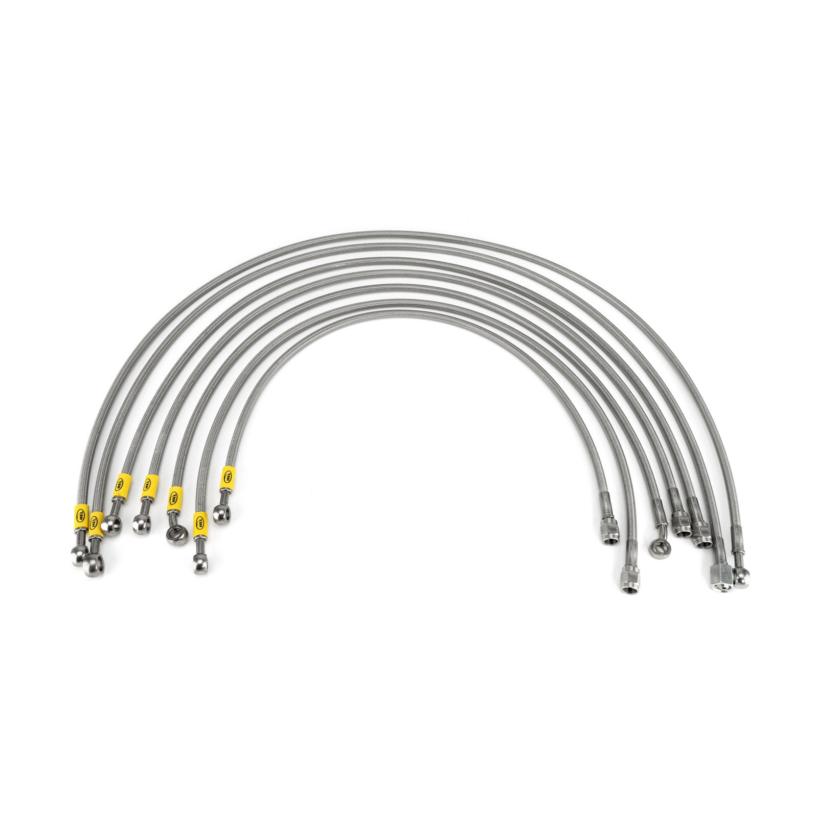 HEL Performance Fuel Injector Lines for Volkswagen Golf MK2 8V (M10 Injectors), Stainless Steel Braided